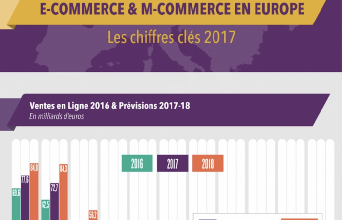 Infographie - Les prévisions de l'e-commerce en 2017.